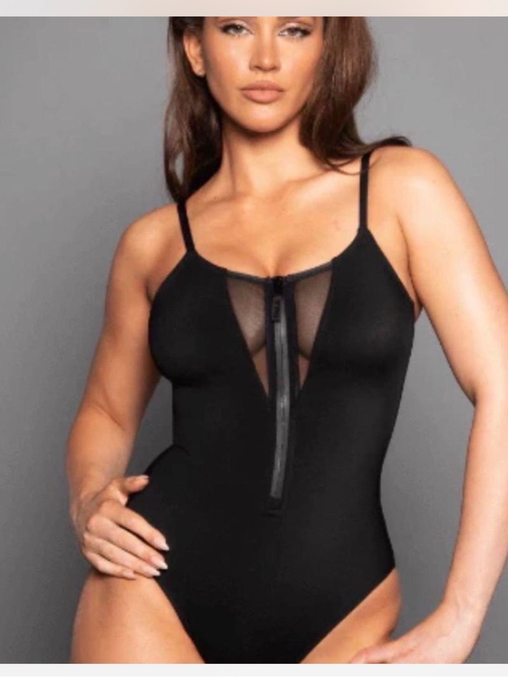 TA3 Black HI Cut Zippy size Large Reg/Long w/mesh NWT
